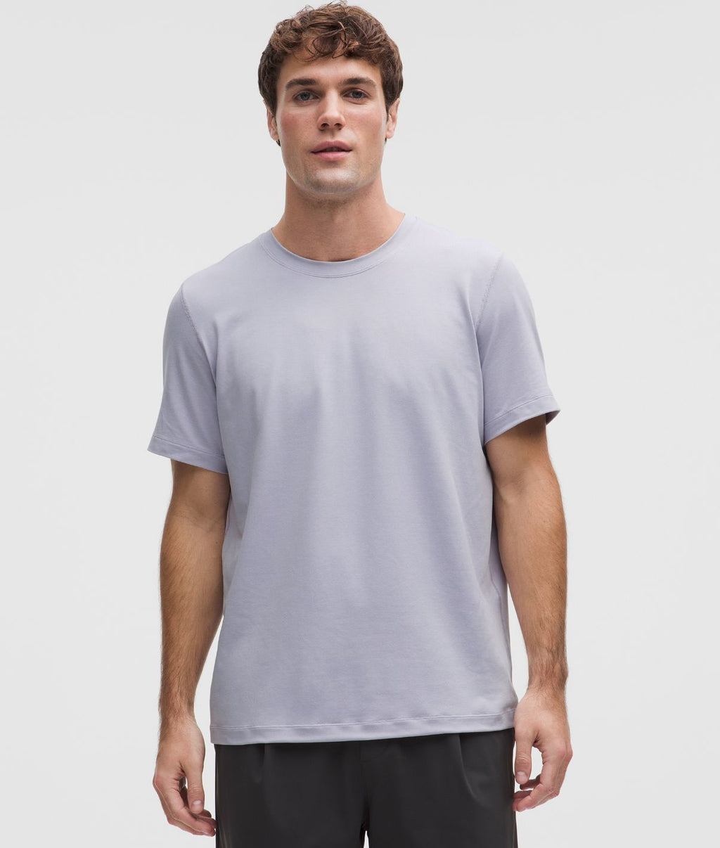 Soft Jersey Short-Sleeve Shirt Faint Lavender