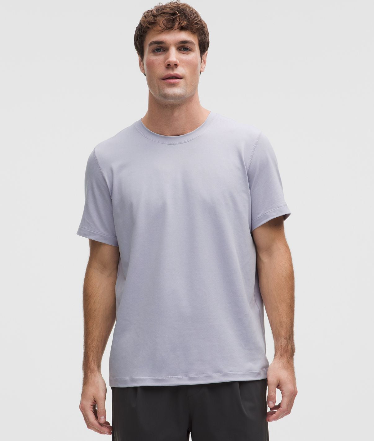 Soft Jersey Short-Sleeve Shirt Faint Lavender