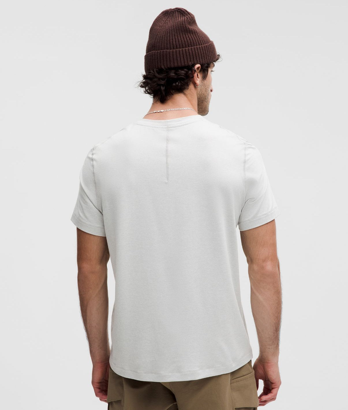 Soft Jersey Short-Sleeve Shirt Heathered Vapor