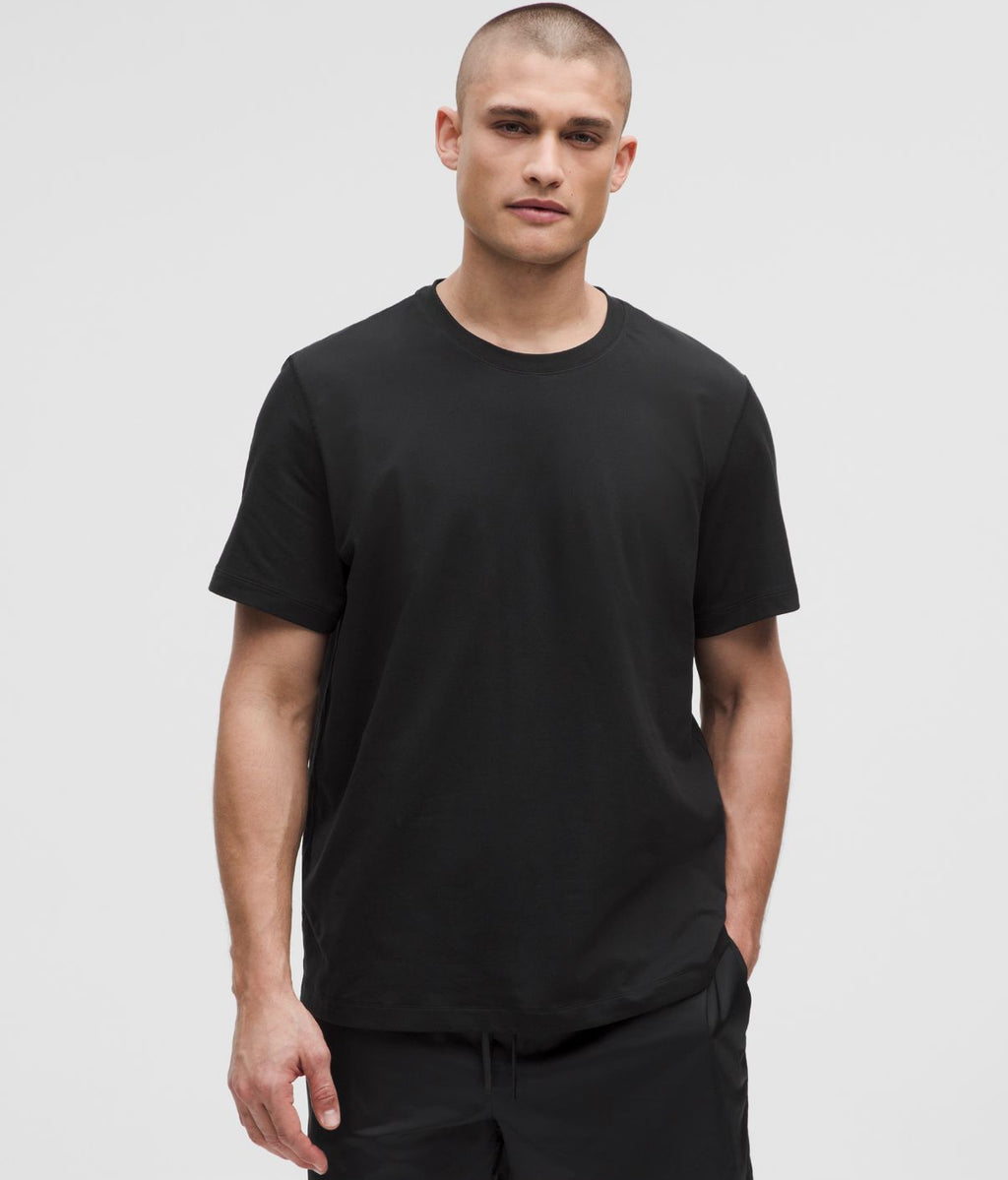 Soft Jersey Short-Sleeve Shirt Black