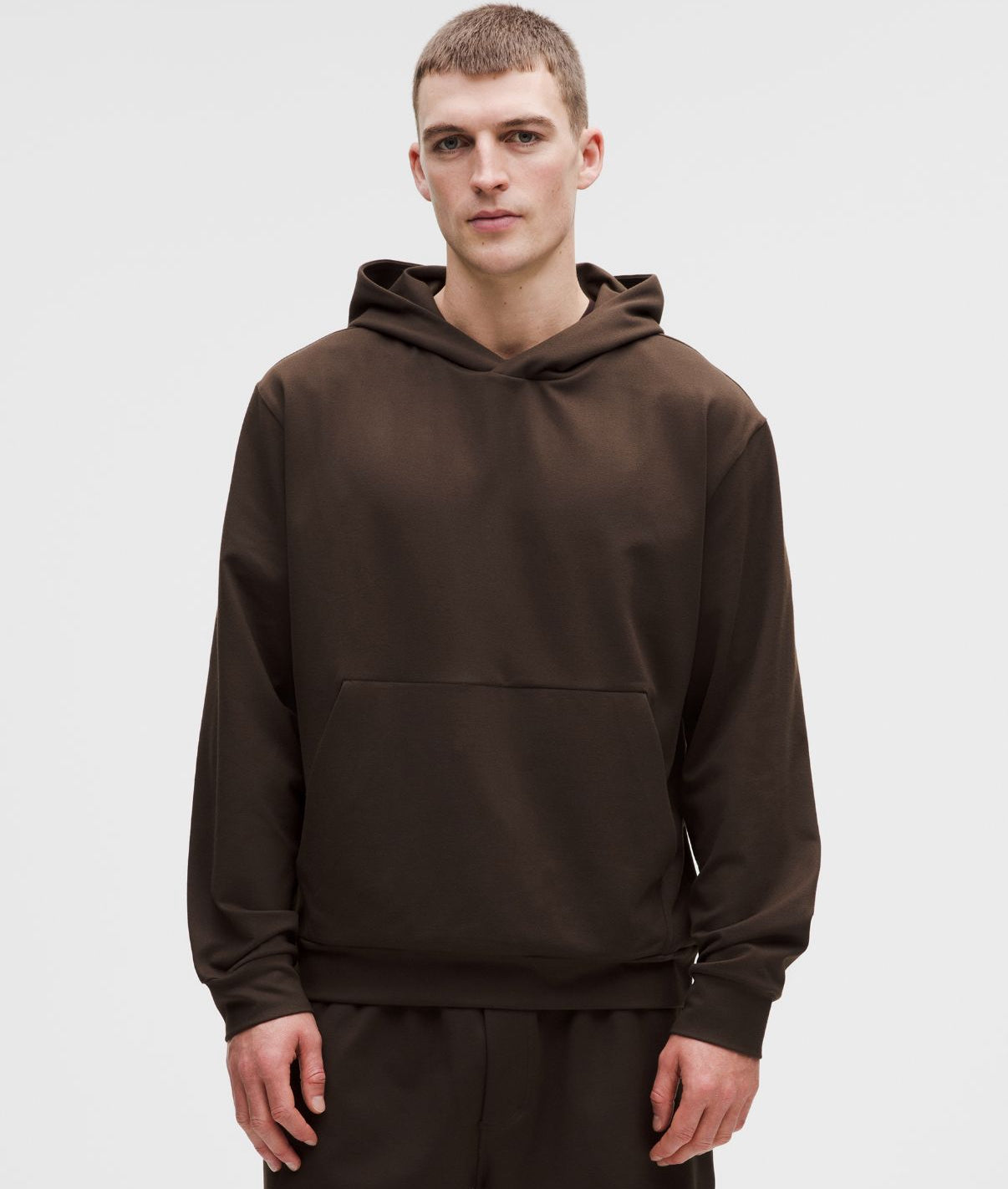 Heavyweight Soft Jersey Pullover Hoodie Walnut Crunch