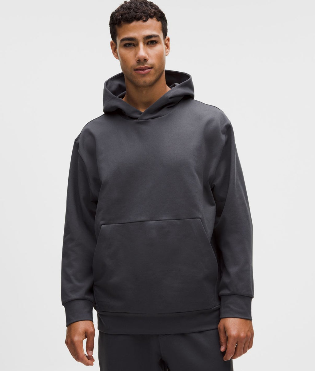 Heavyweight Soft Jersey Pullover Hoodie Coal