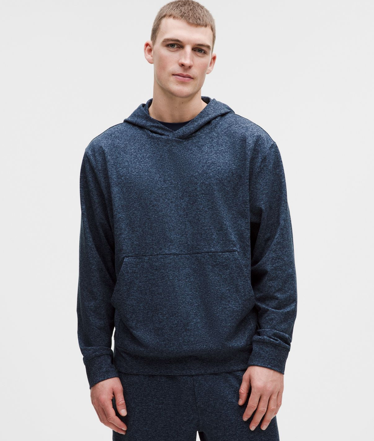 Heavyweight Soft Jersey Pullover Hoodie True Navy