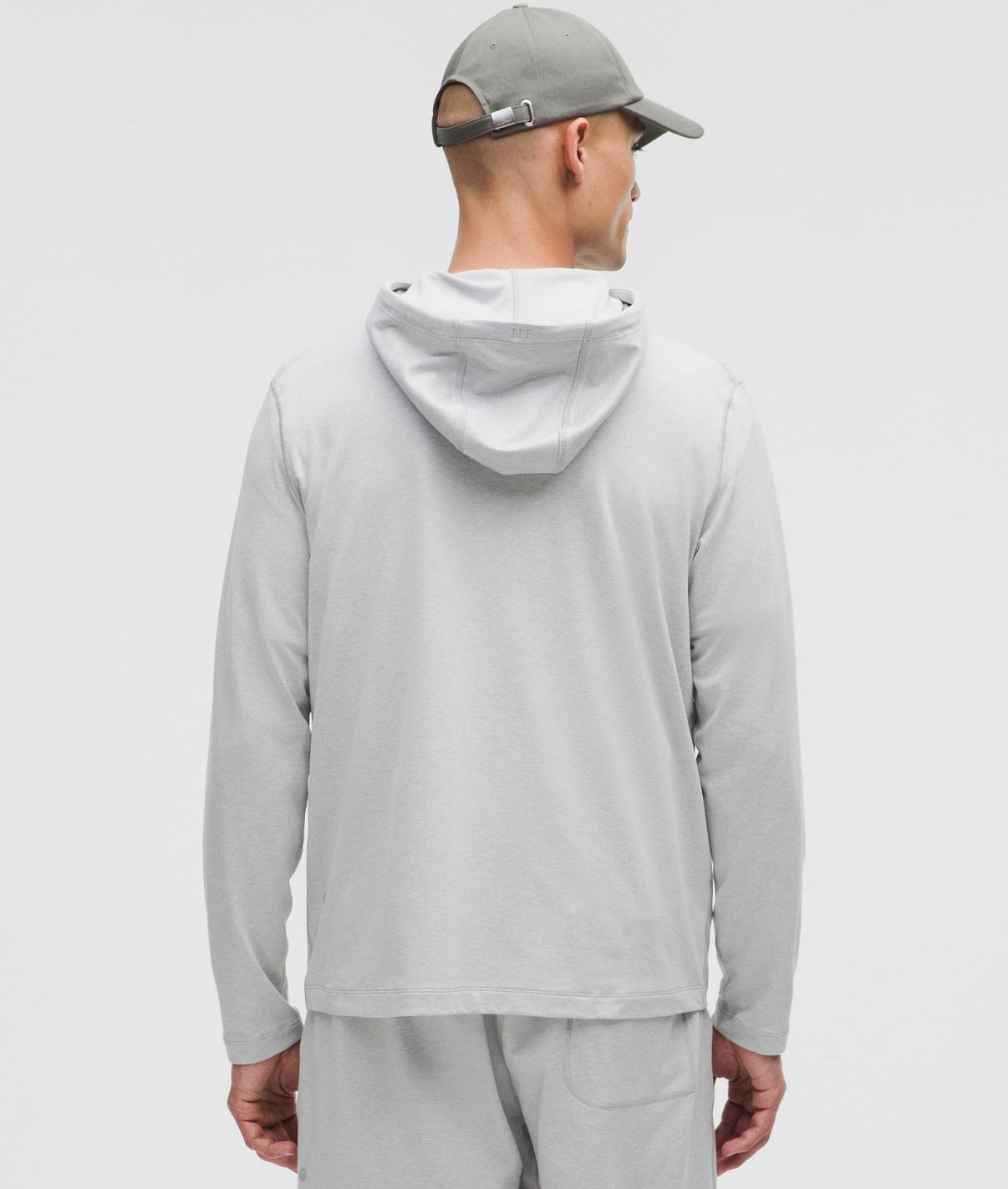 Soft Jersey Pullover Hoodie Heathered Vapor