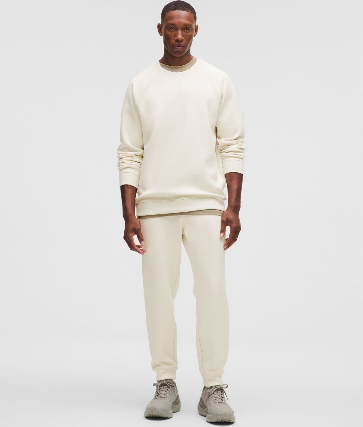 Smooth Spacer Jogger Regular Light Ivory