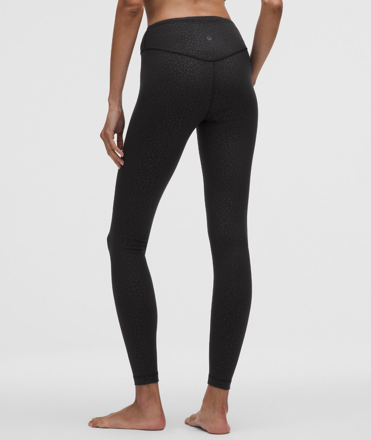 Wunder Under SmoothCover High-Rise Tight 28'' Leopardo Shift Micro Emboss Black