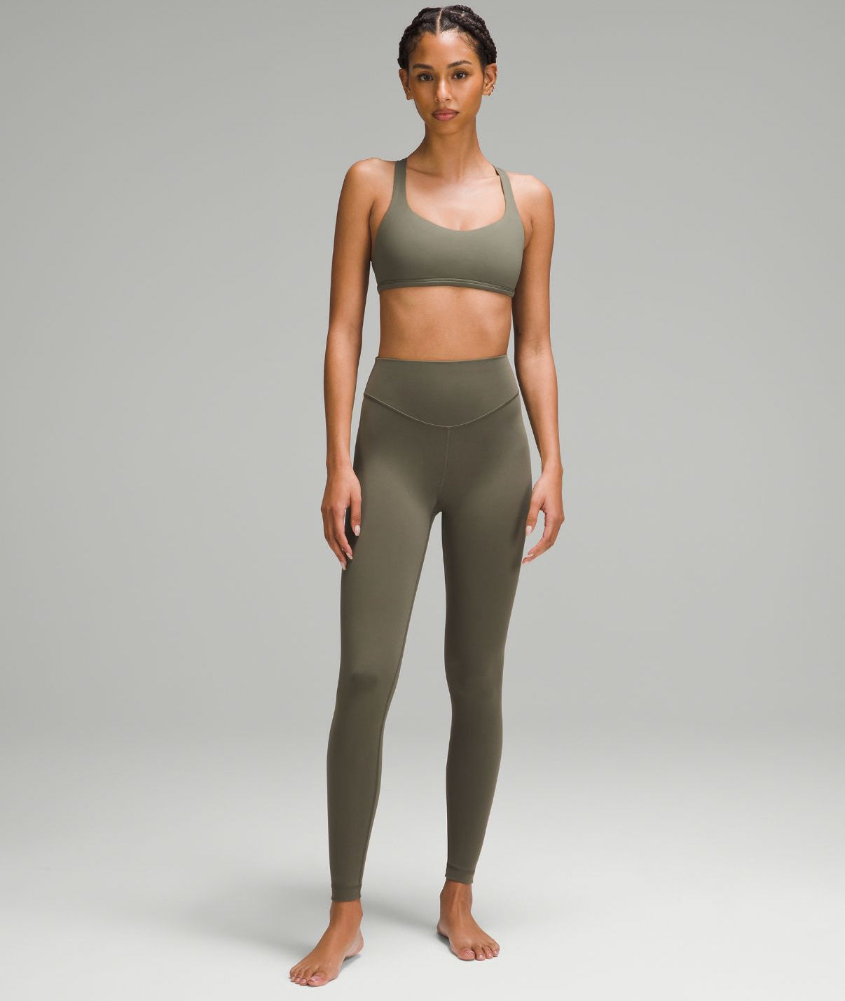 Wunder Under SmoothCover High-Rise Tight 28'' Army Green