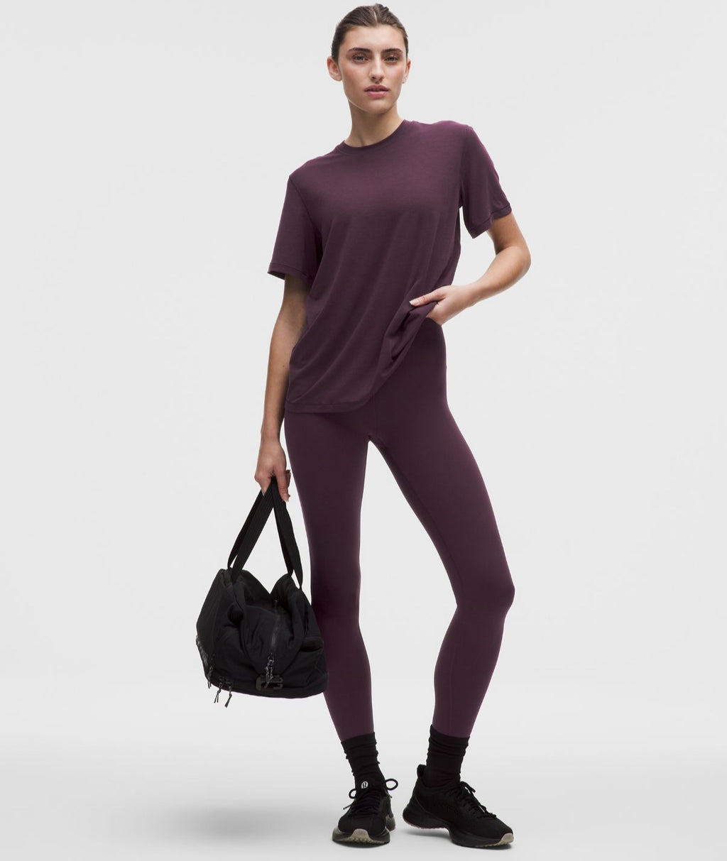 Glow Up Super-High-Rise Tight 28'' Black Plum