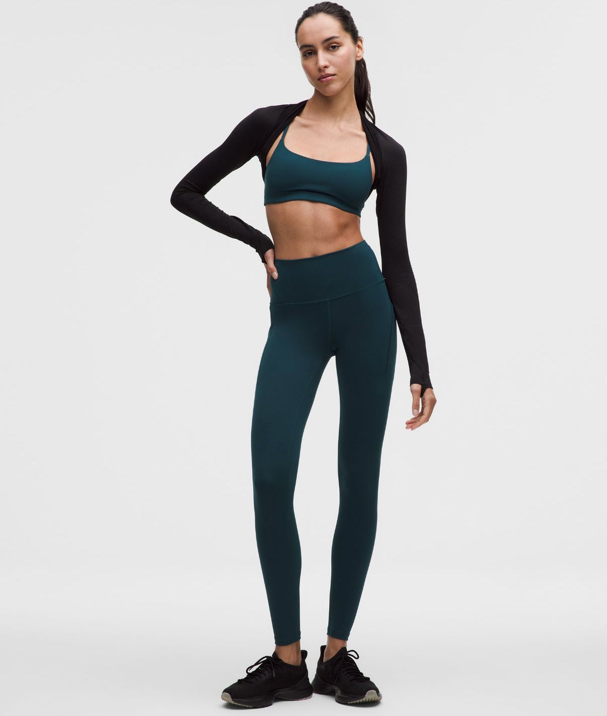 Wunder Train High-Rise Tight with Pockets 28'' Indochine Blue