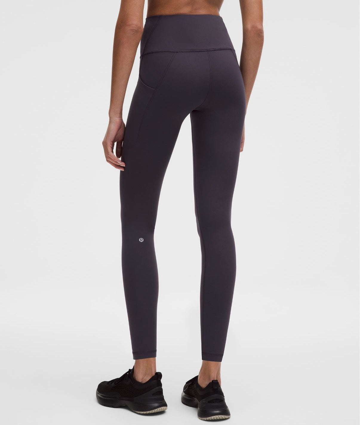 Wunder Train High-Rise Tight with Pockets 28'' Black Plum