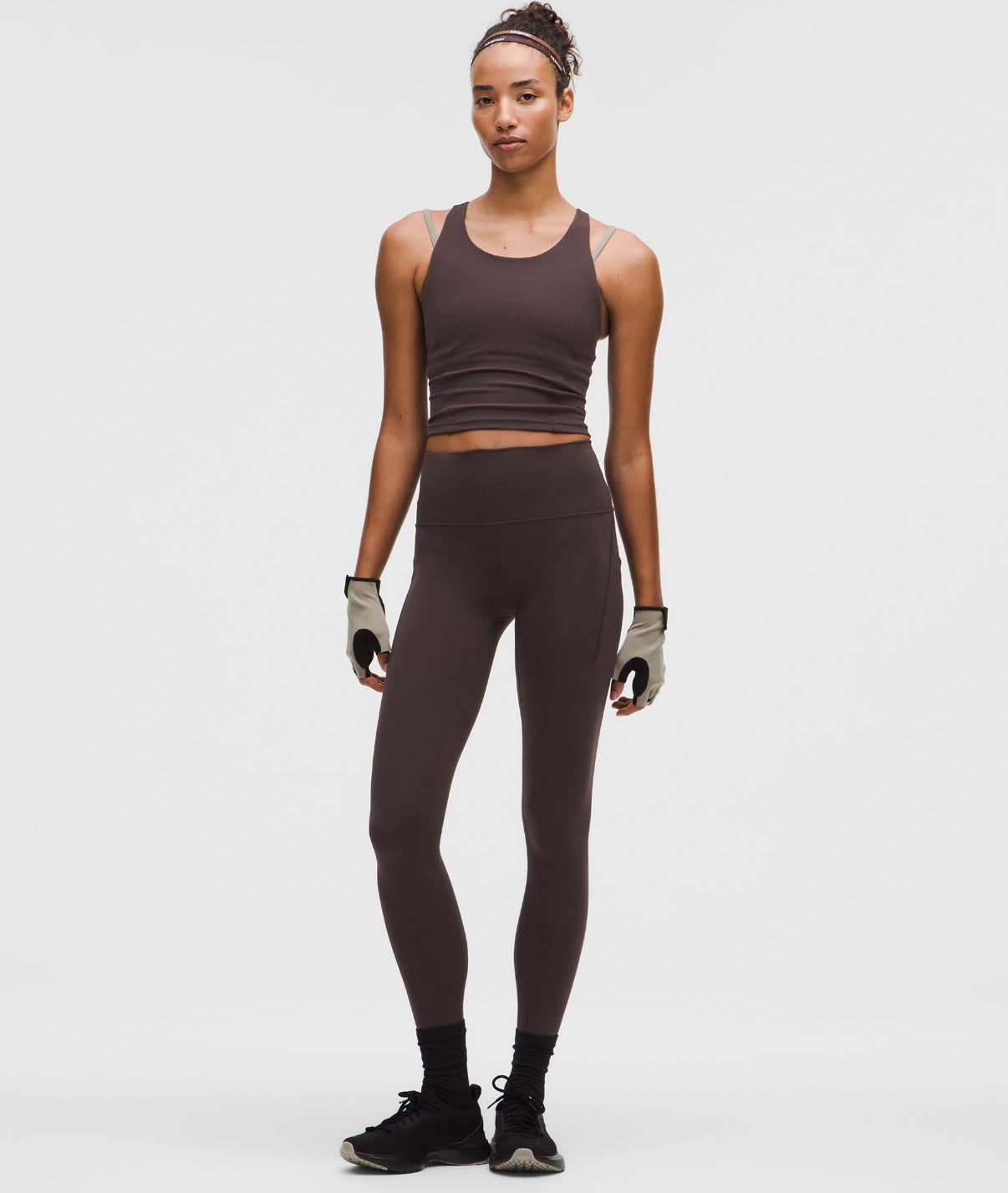 Wunder Train High-Rise Tight with Pockets 28'' Sequoia