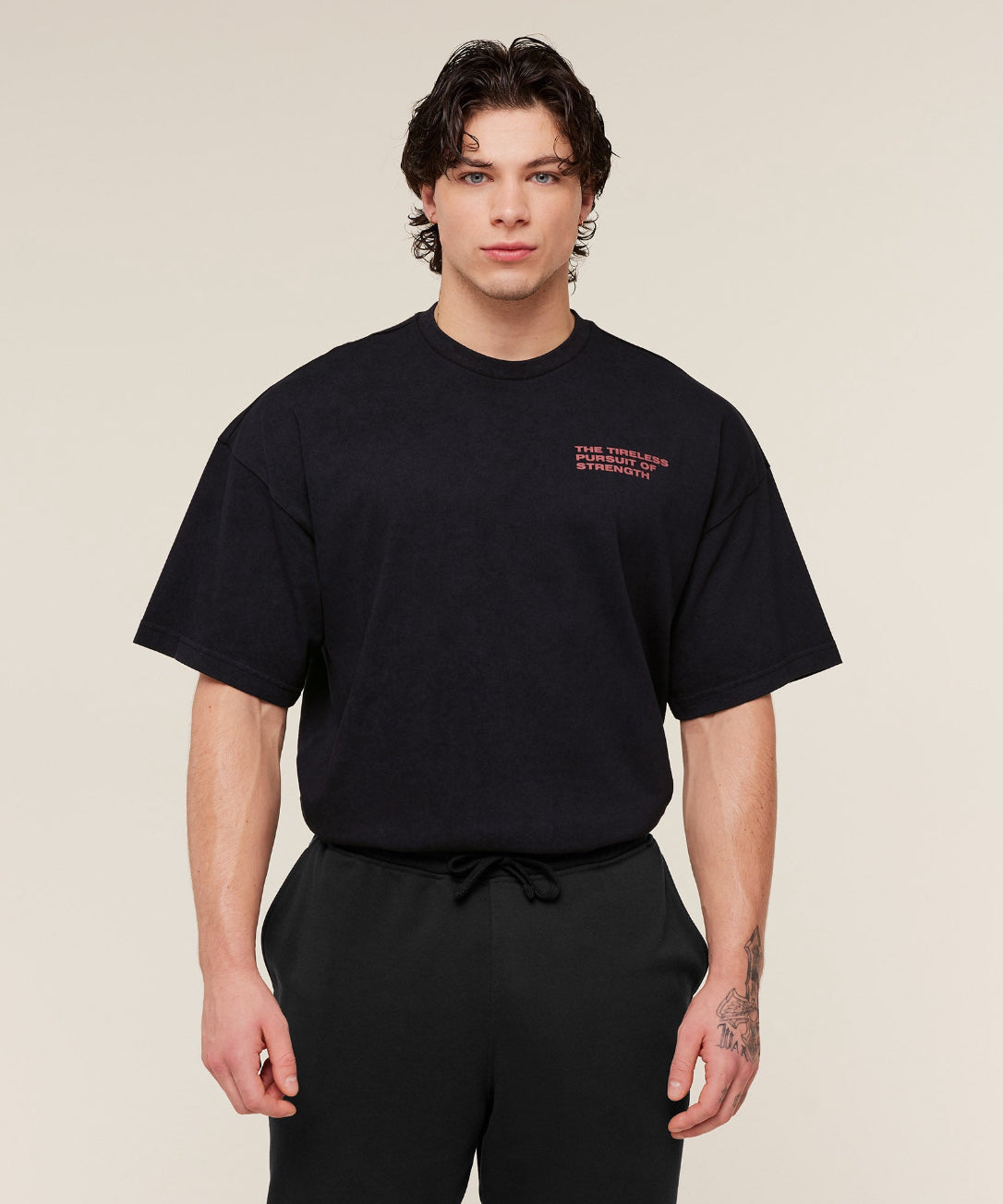 Power x Fratezza Graphic T-Shirt – Black/Rust Red