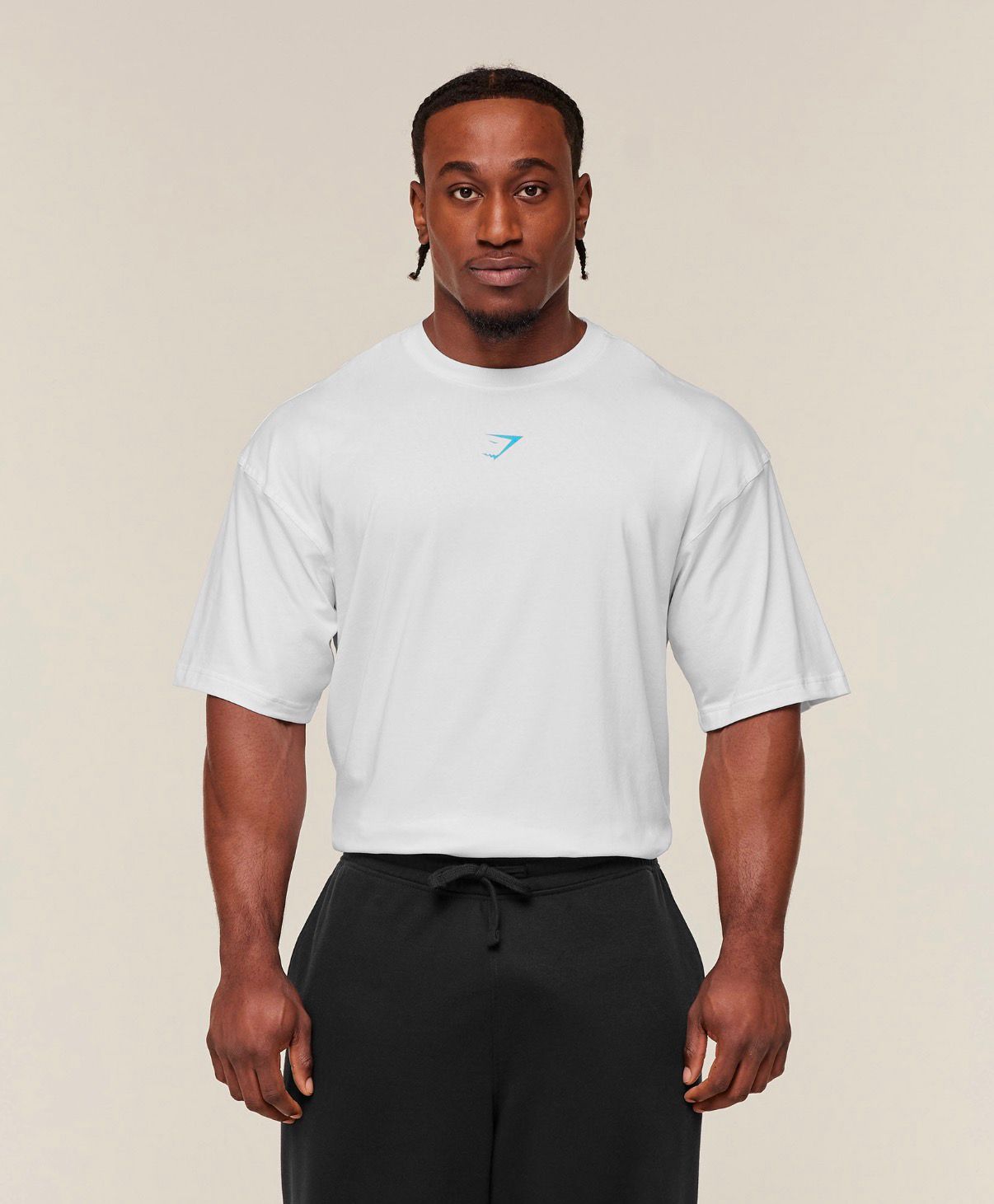 Power T-Shirt White/Blue