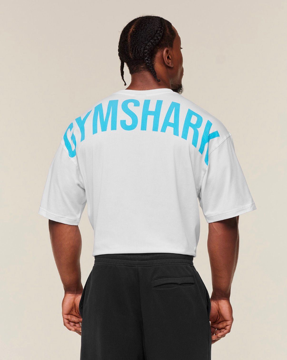 Power T-Shirt White/Blue