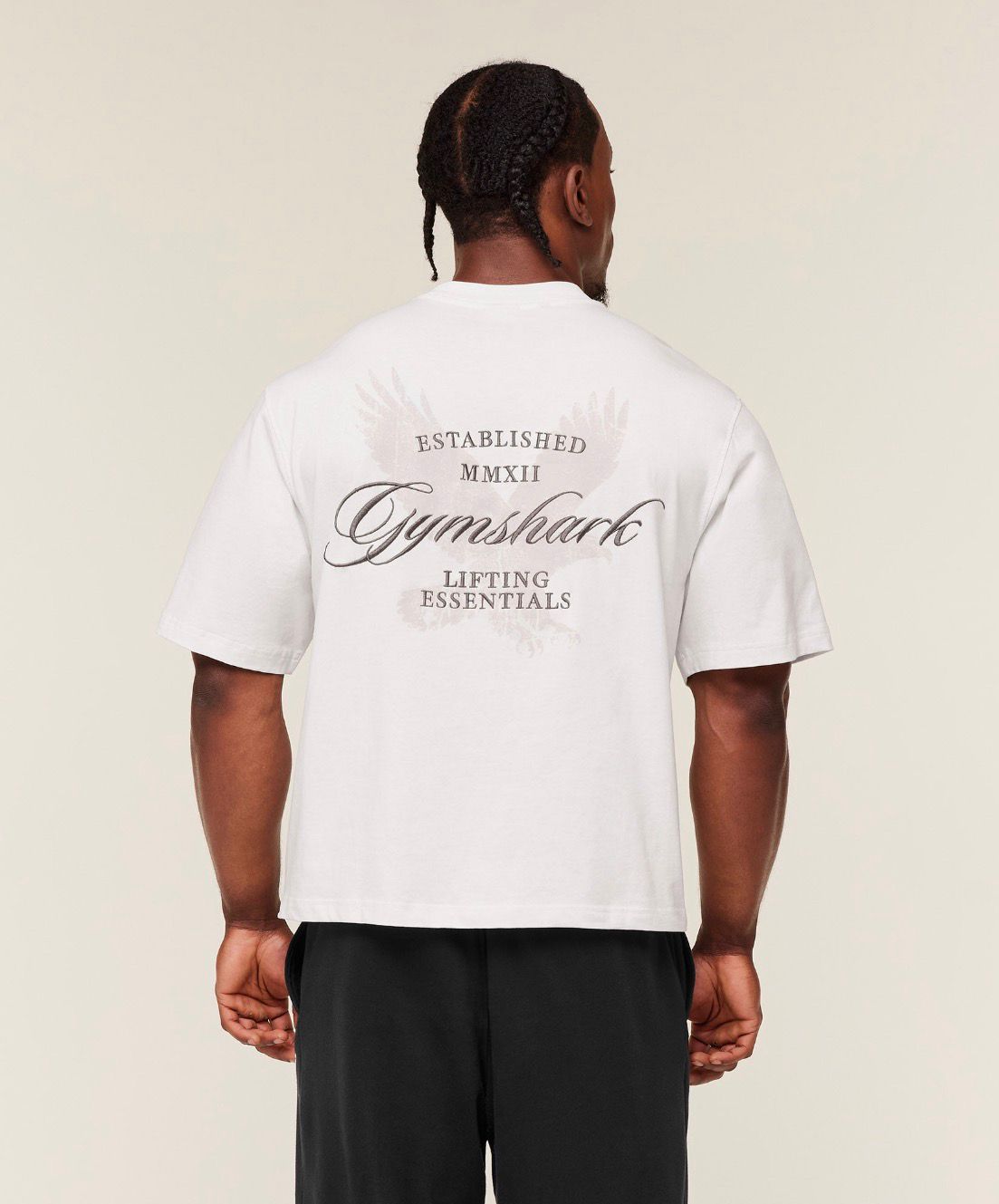 Eagle Script Graphic T-Shirt Soft White
