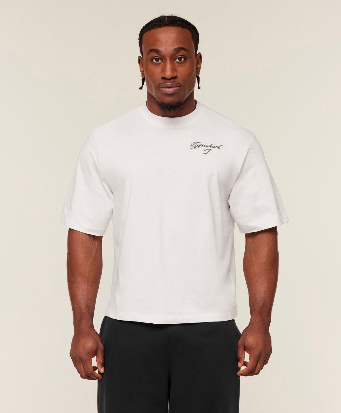 Eagle Script Graphic T-Shirt Soft White