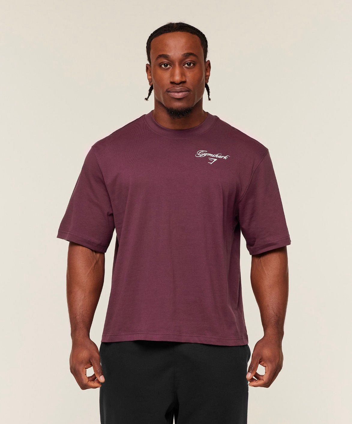 Eagle Script Graphic T-Shirt Impact Burgundy