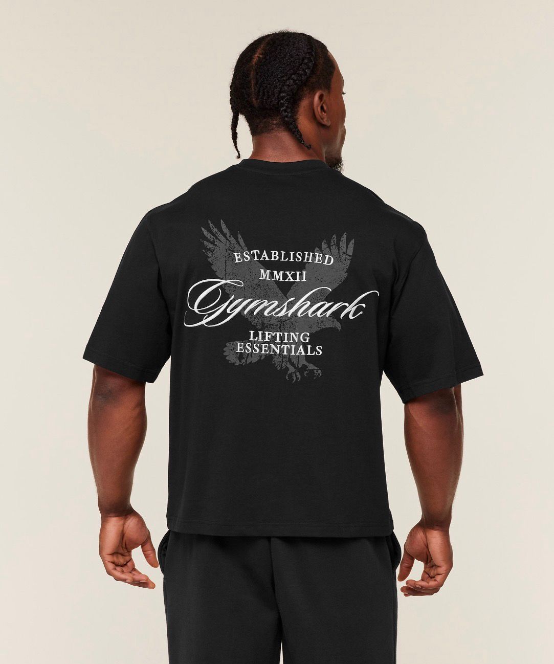Eagle Script Graphic T-Shirt Black
