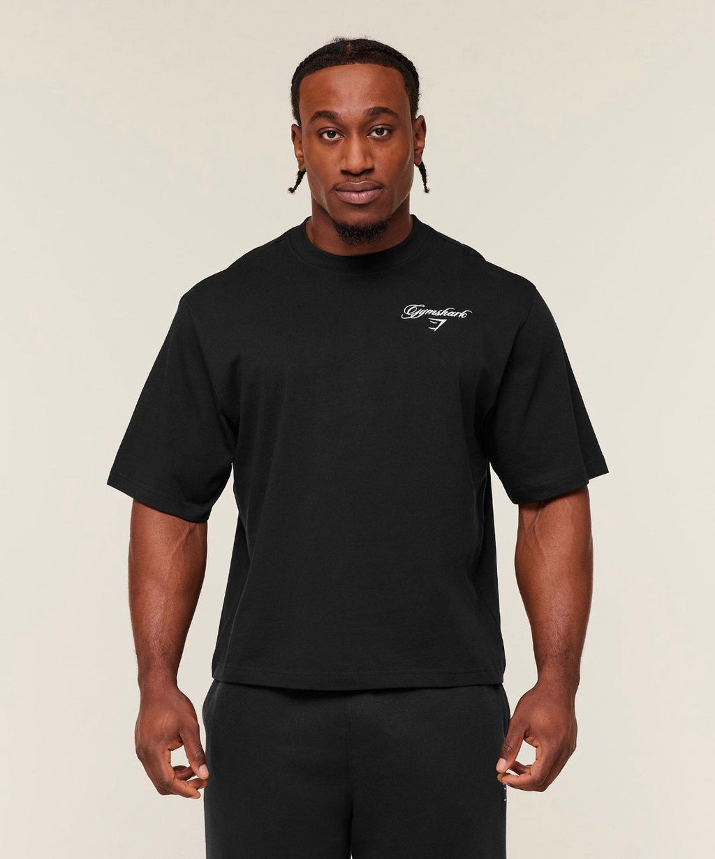 Eagle Script Graphic T-Shirt Black