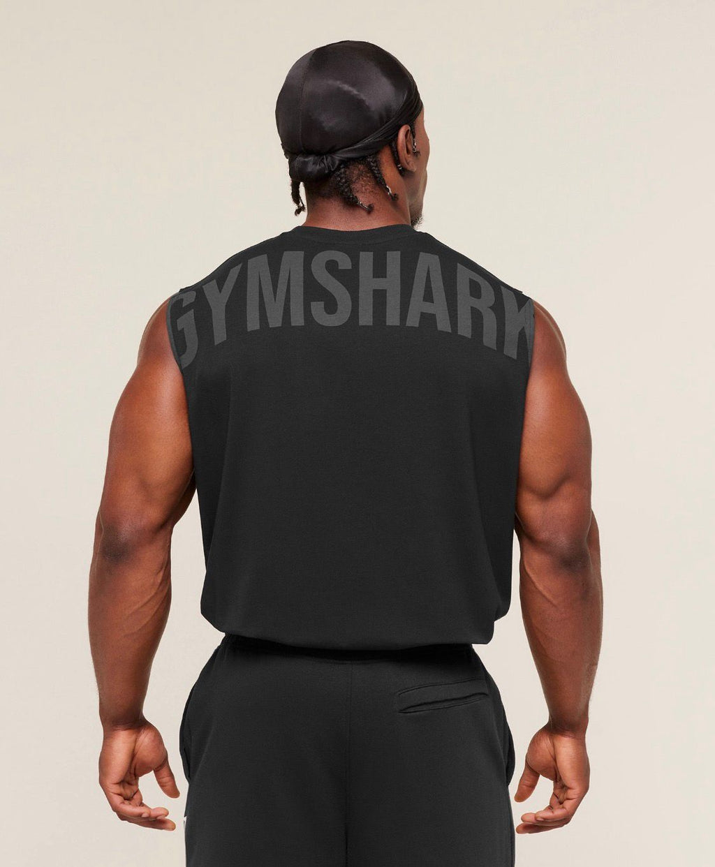 Power Cut Off Tank Black/Black