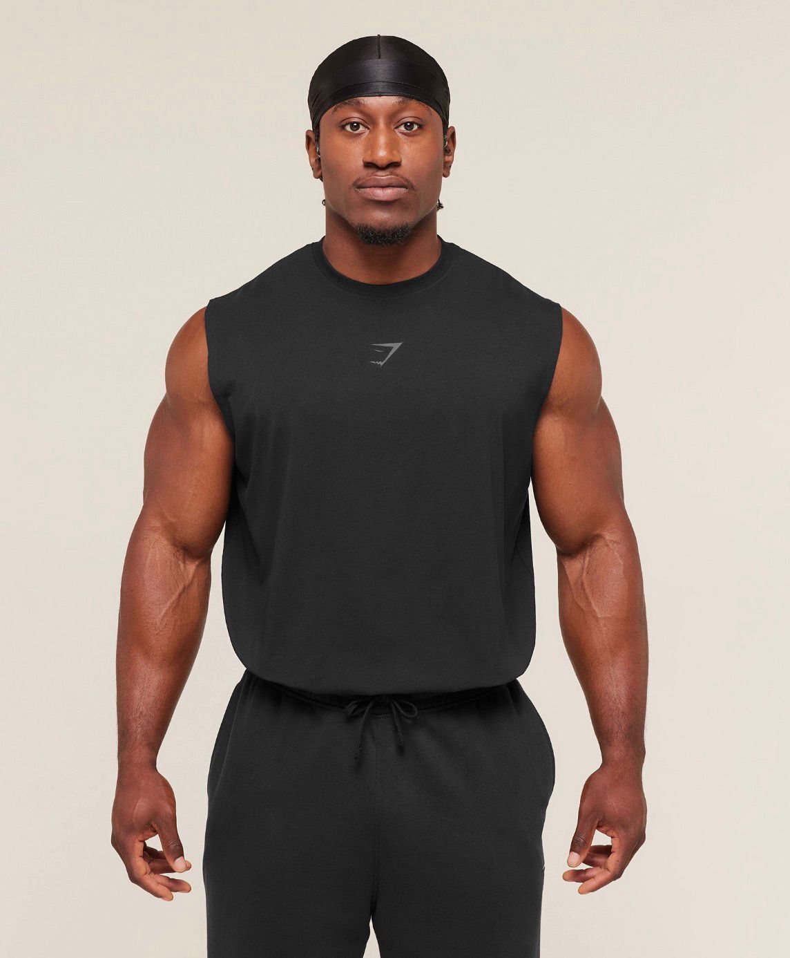 Power Cut Off Tank Black/Black