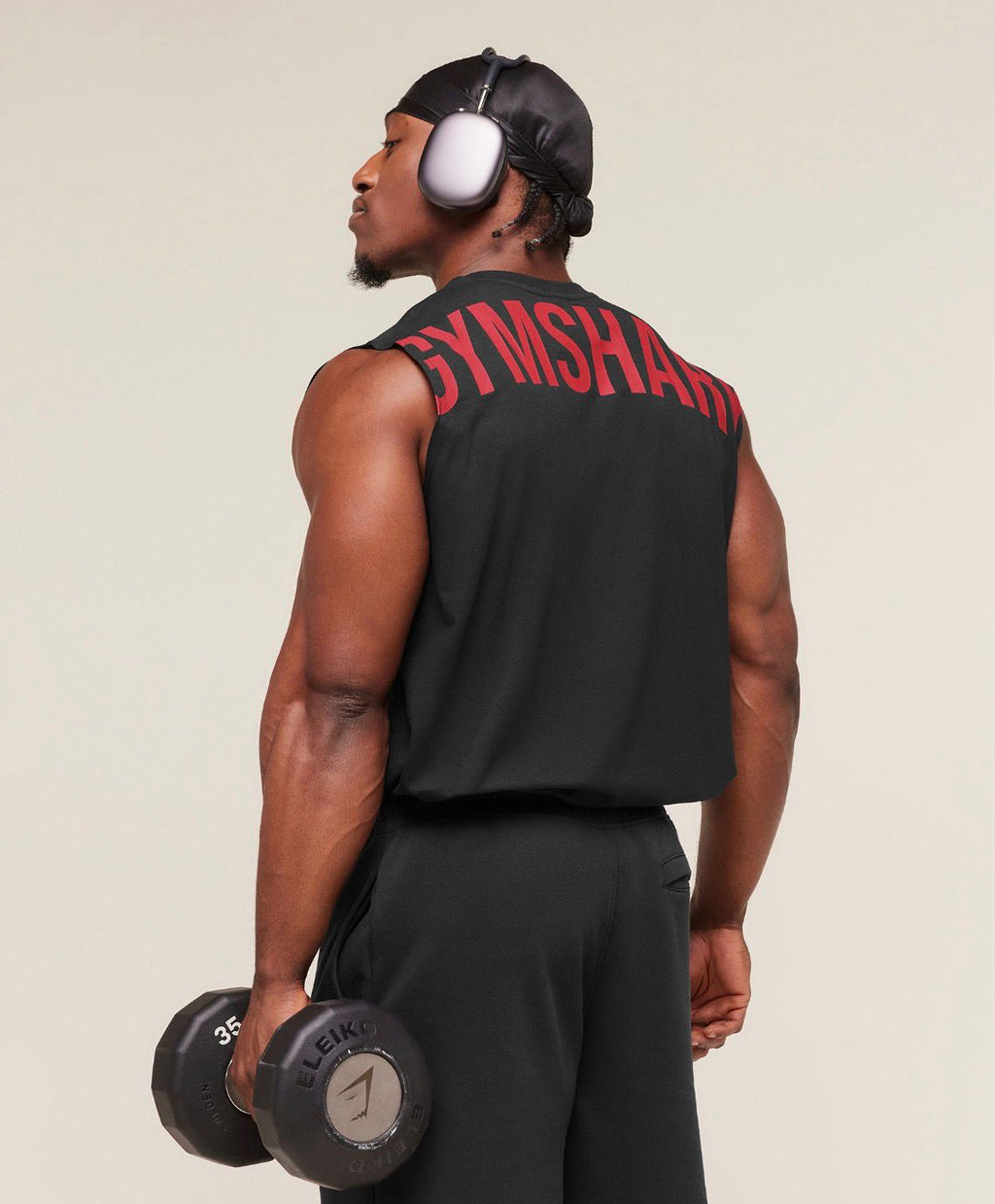Power Cut Off Tank Red/Black