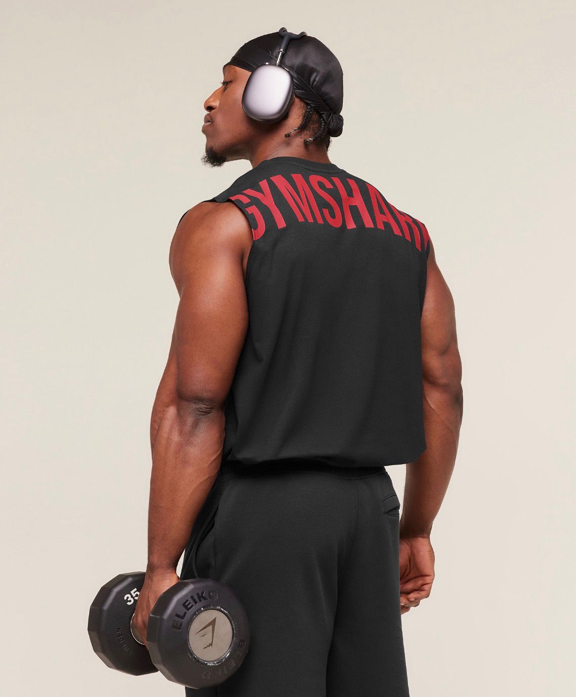 Power Cut Off Tank Red/Black