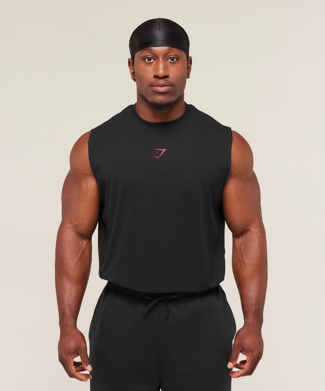 Power Cut Off Tank Red/Black