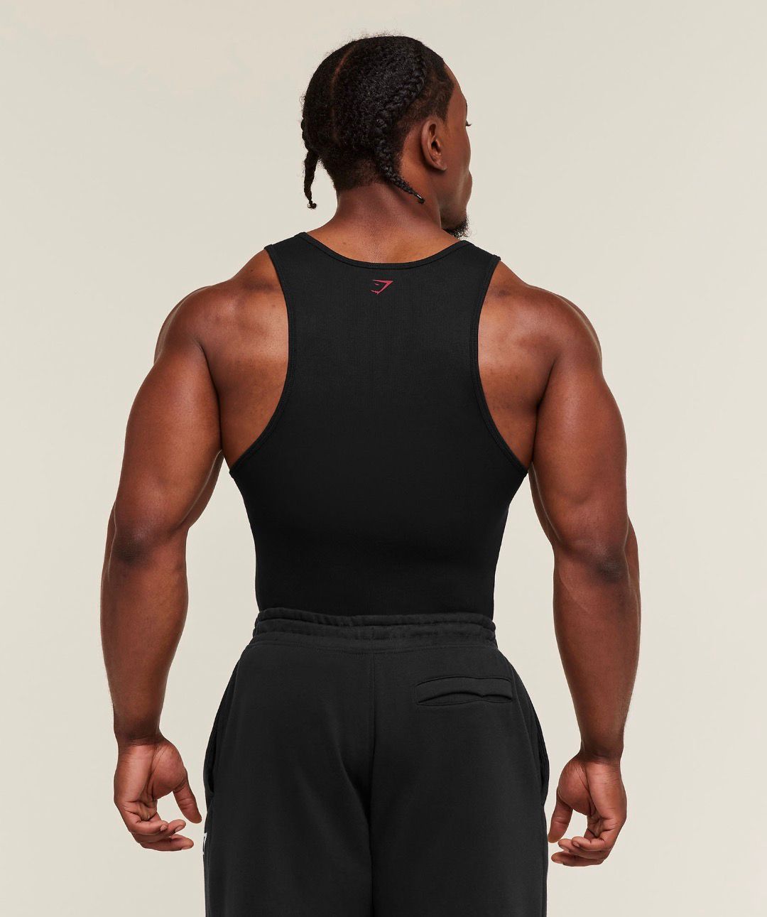 Gslc Ribbed Tank Black/Red