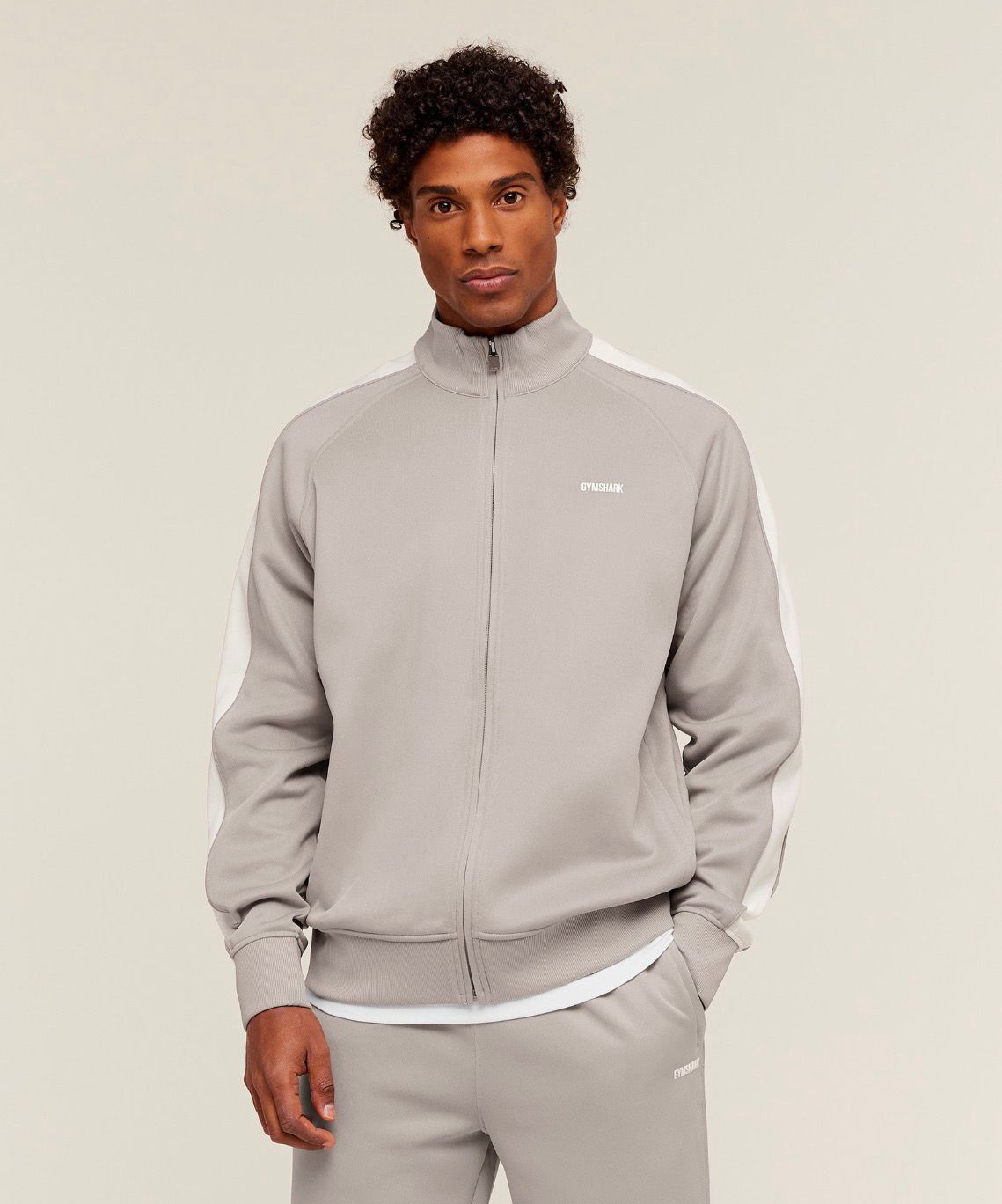 Tricot Track Jacket Mushroom Grey
