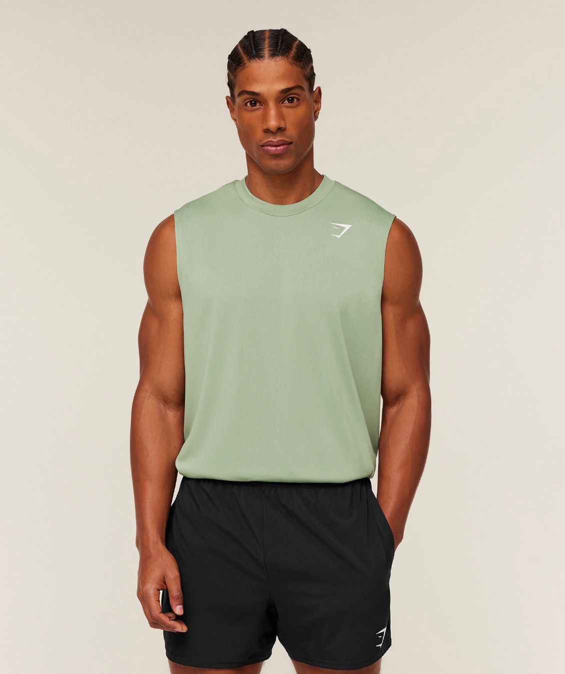 Arrival Oversized Tank Haze Green