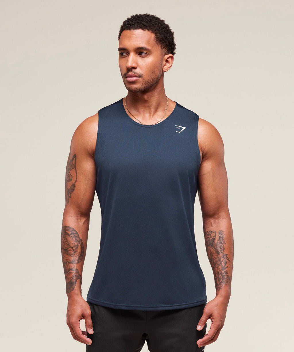 Arrival Tank Navy Blue