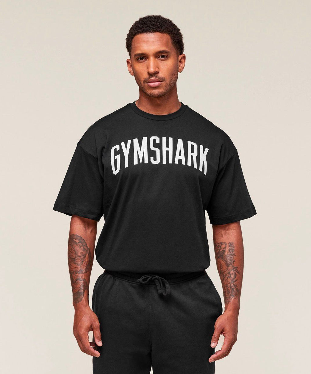 Worn Graphic T-Shirt Black
