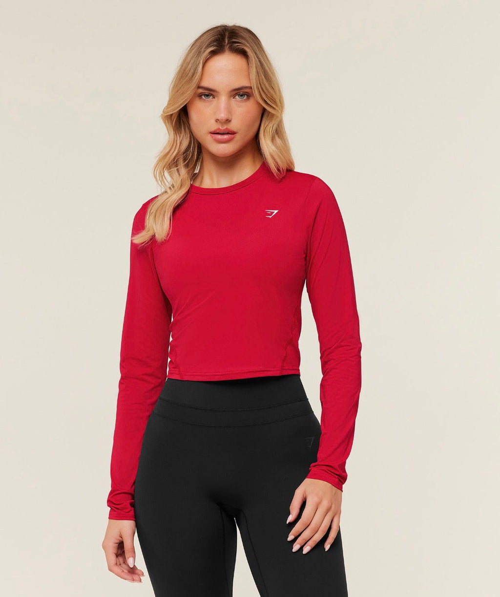 Training Midi Long Sleeve Top Carmen Red