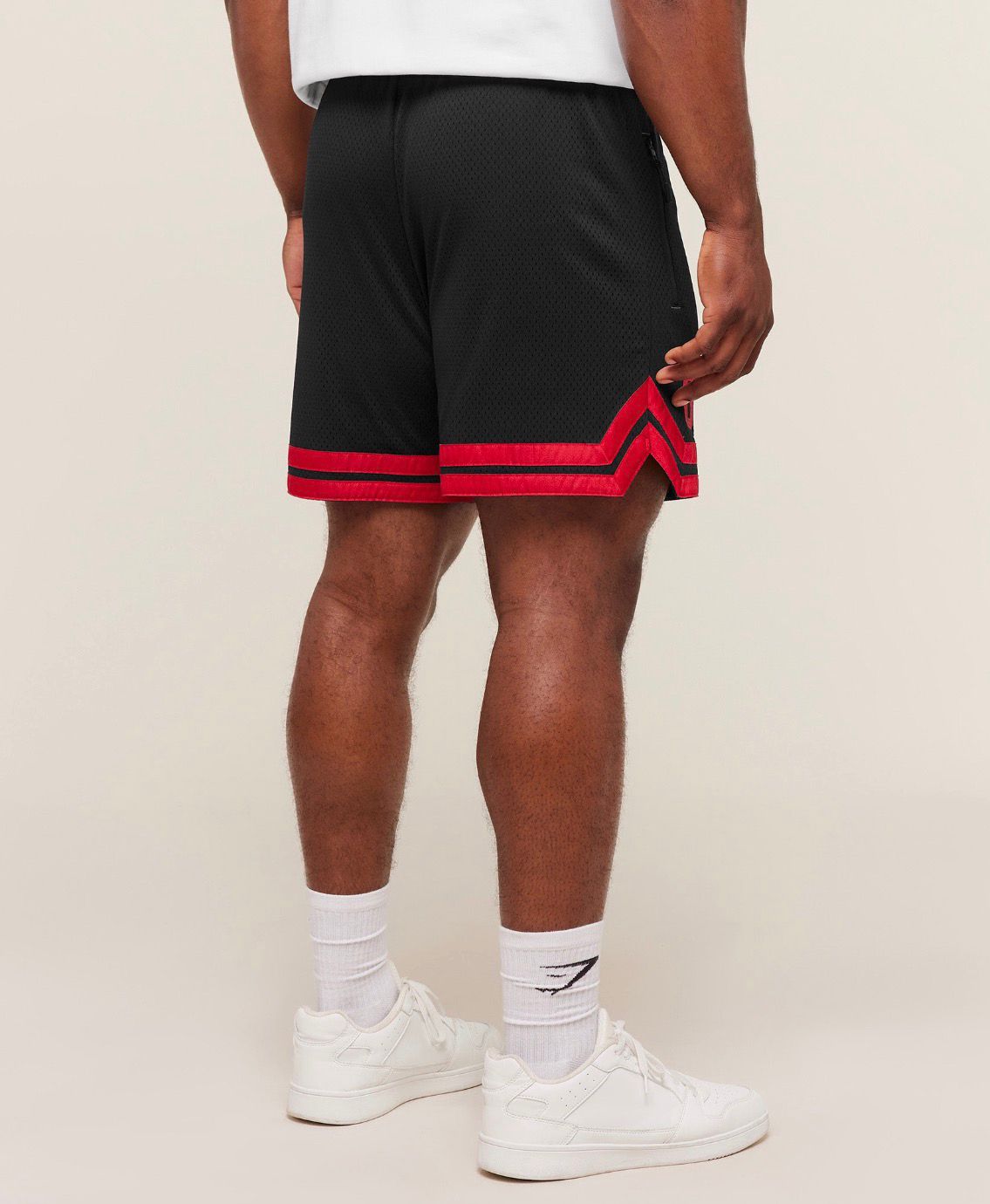 Campus Mesh Shorts Black/Red