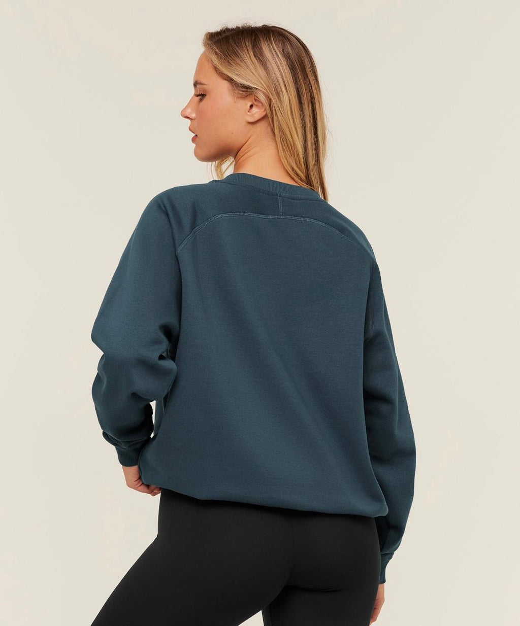 Training Oversized Fleece Sweatshirt Stealth Blue