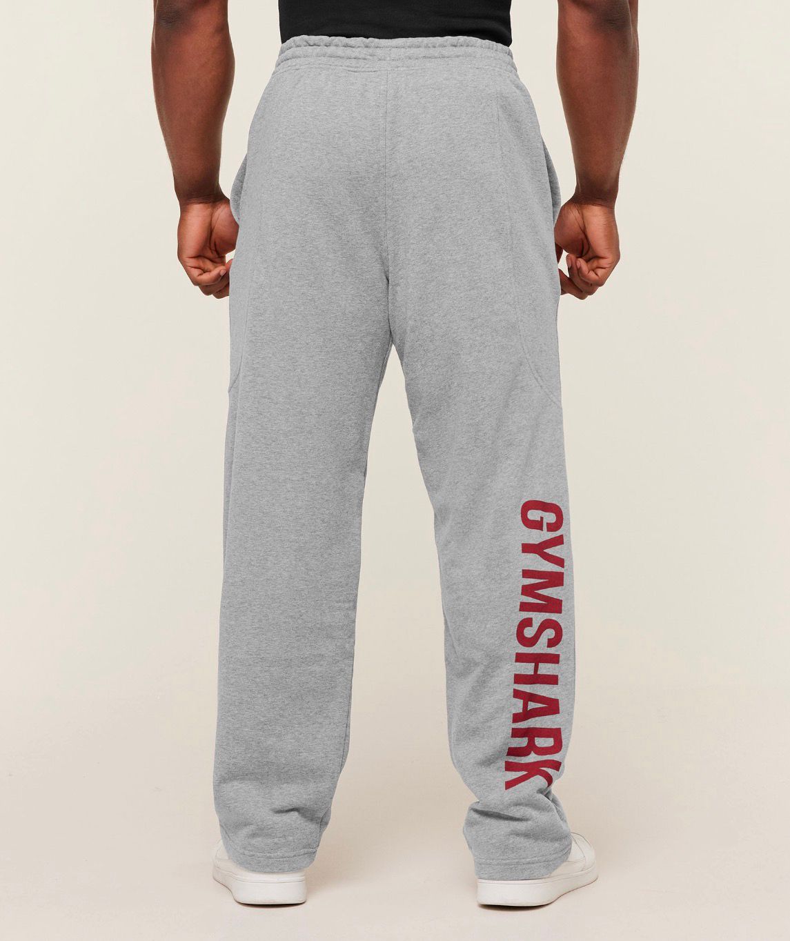 Power Straight Leh Pants Grey/Red