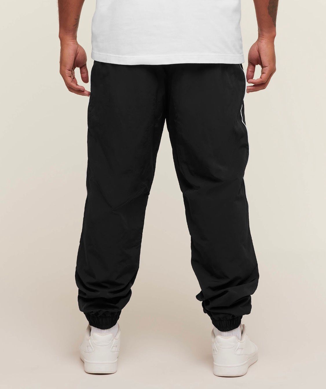 Retro Shell Track Pants Black