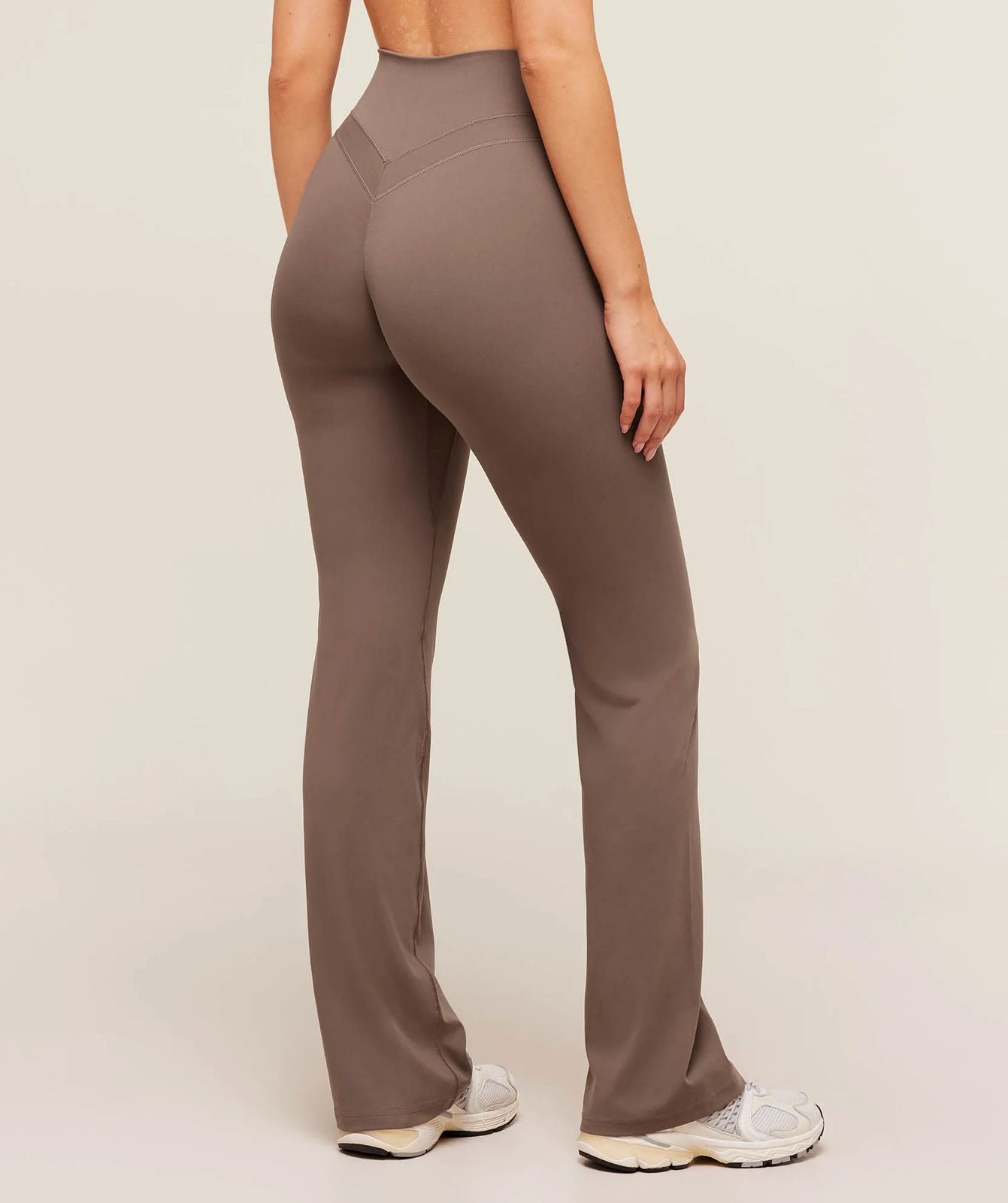 Whitney Flared Leggings Regular Soft Brown