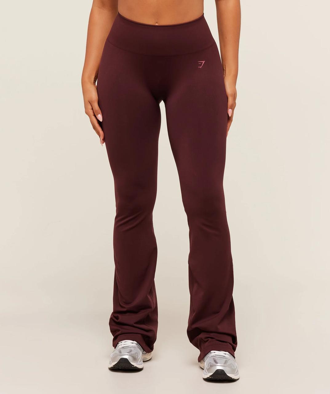 Soft Sculpt Flared Leggings Rich Maroon