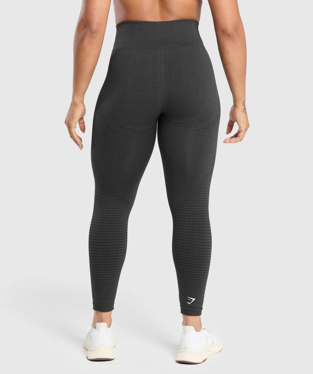 Vital Short Leggings Black Marl