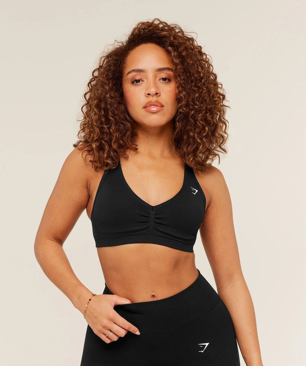 Lift Seamless Sports Bra Black/Black Mark