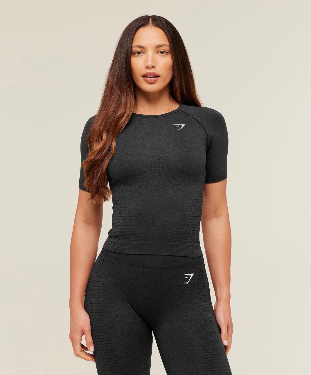 Vital Tight T-Shirt Black Marl