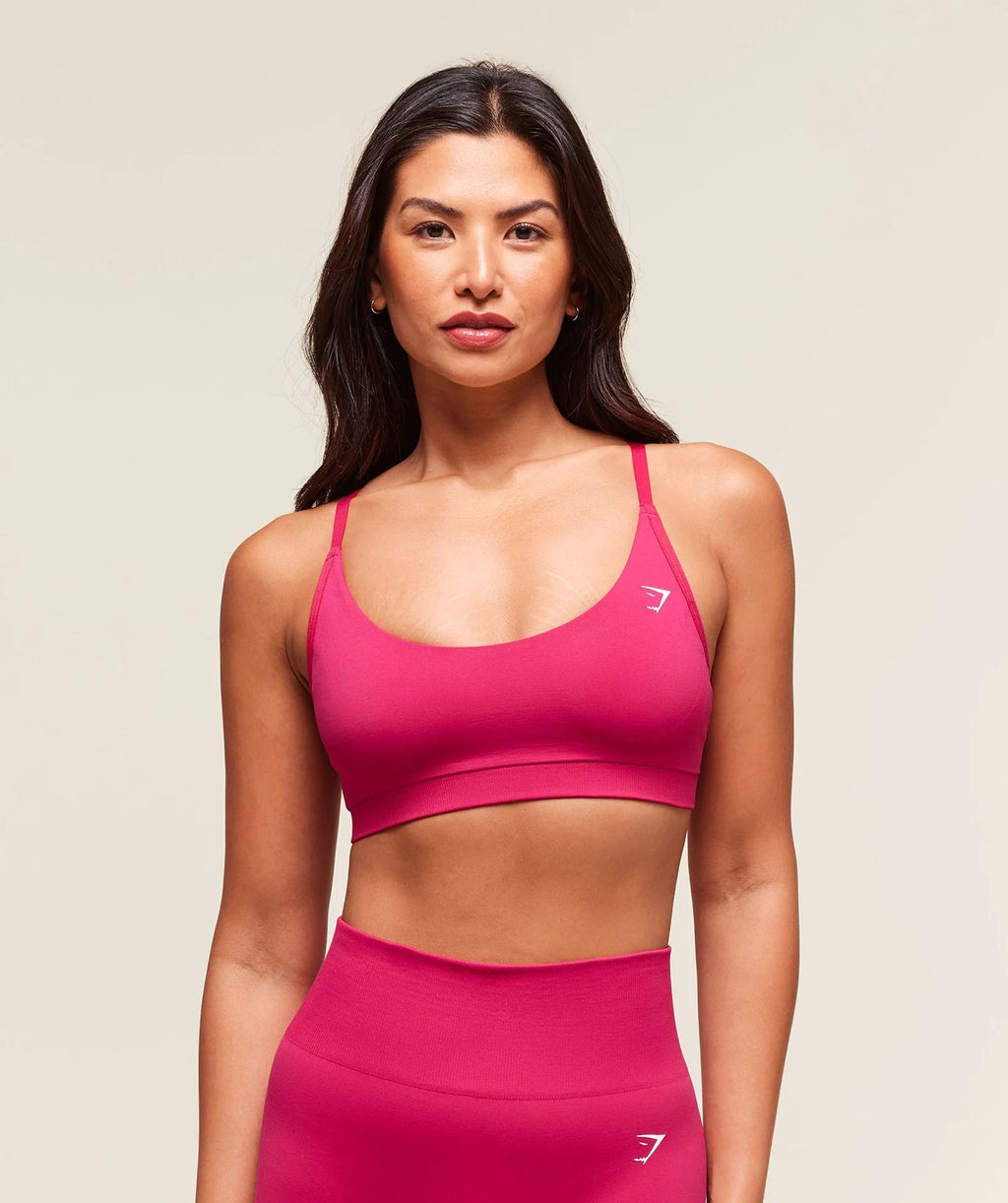 Everyday Seamless Racerback Sports Bra Build Pink
