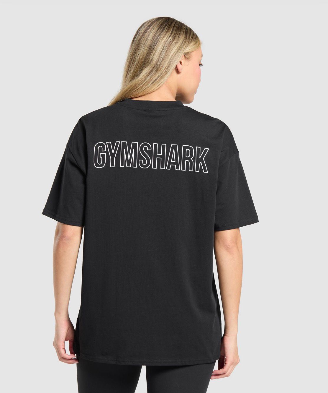 Trace Graphic Oversized T-Shirt Black