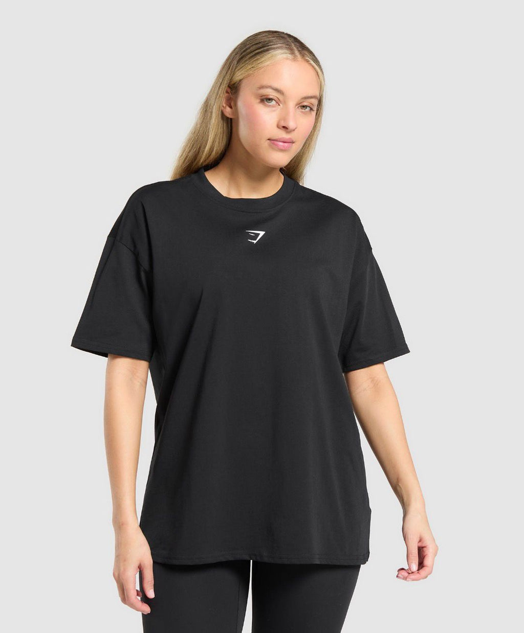 Trace Graphic Oversized T-Shirt Black