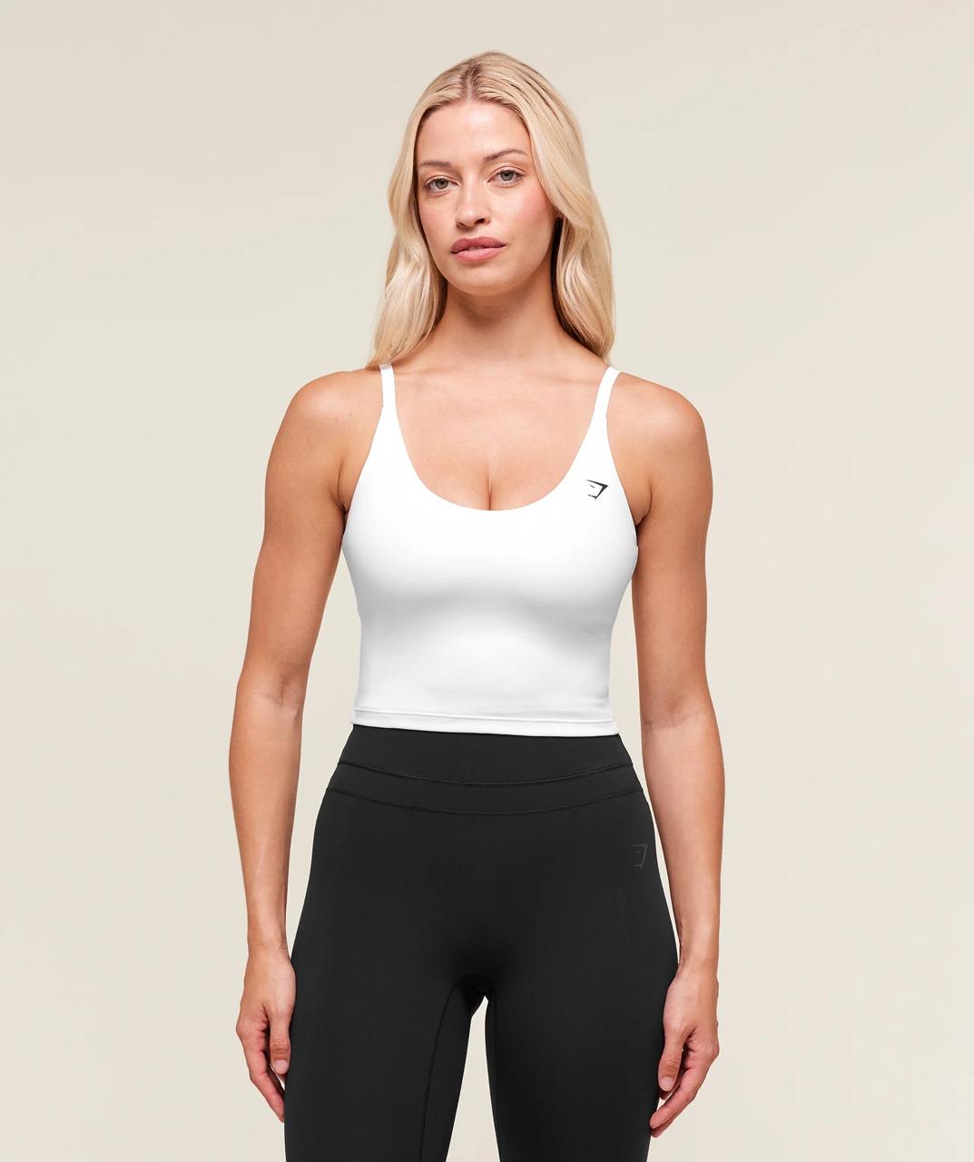 Training Cami Tank With Shelf White
