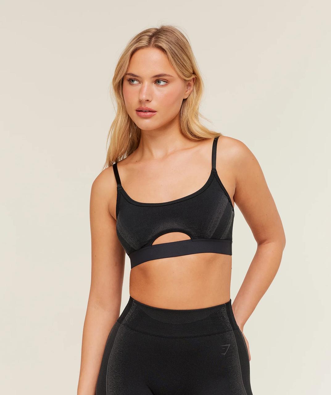 Charge Seamless Sports Bra Black/Graphite Grey