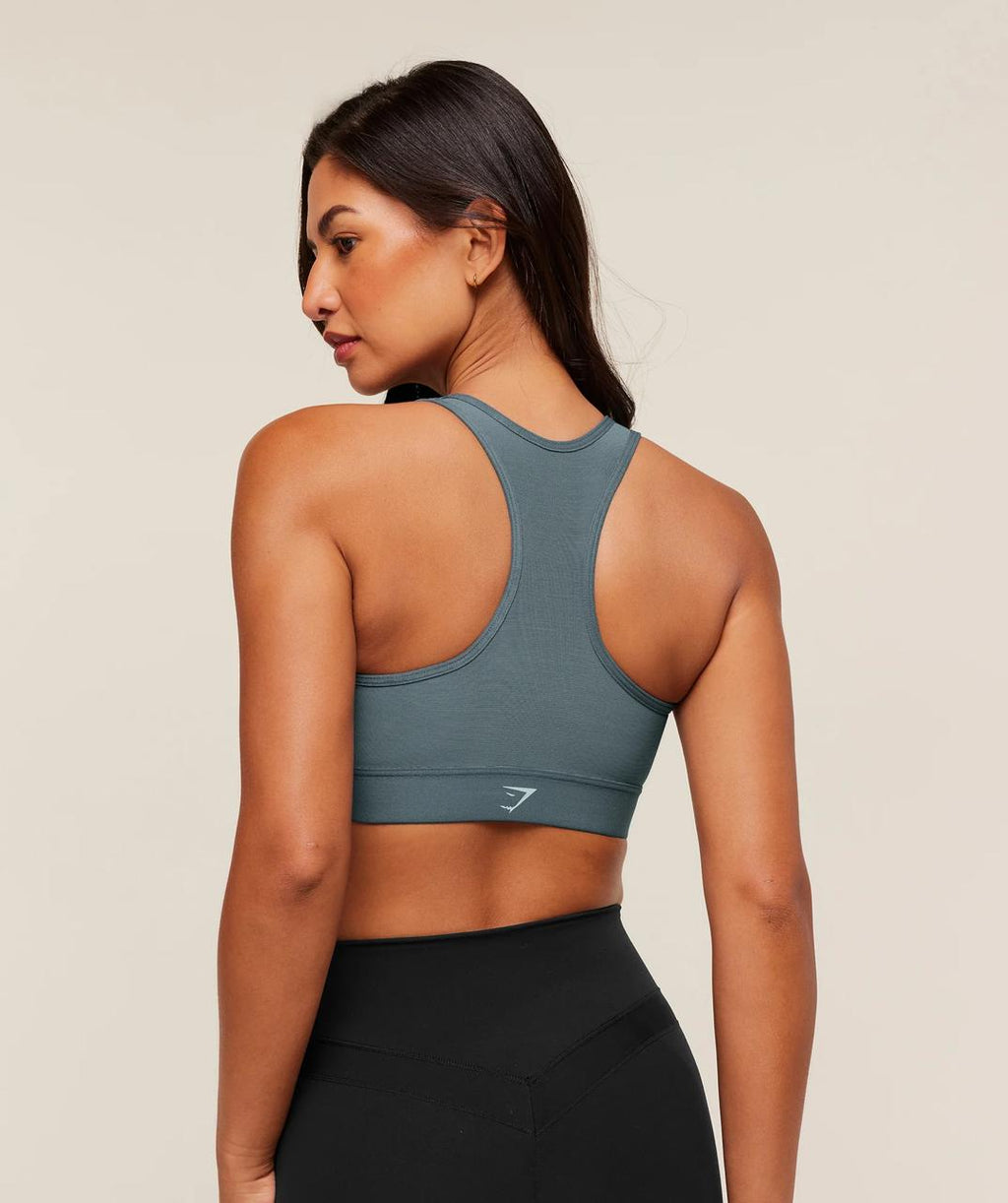 Lightweight High Support Sports Bra Iron Blue