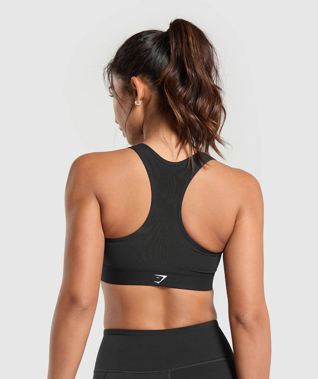 Lightweight High Support Sports Bra Black